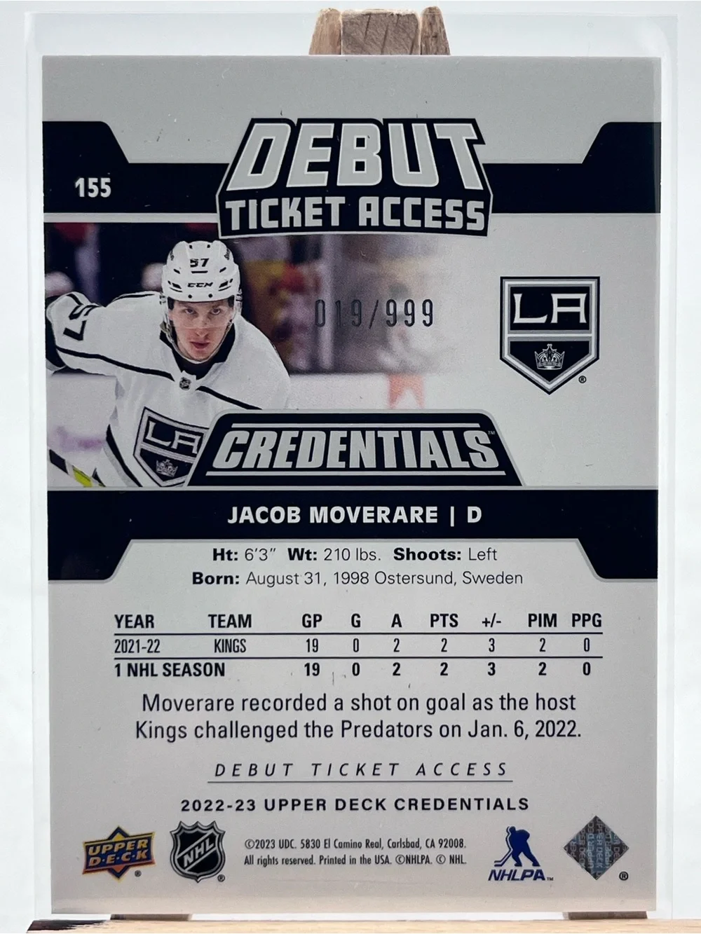 Upper Deck jacob 23